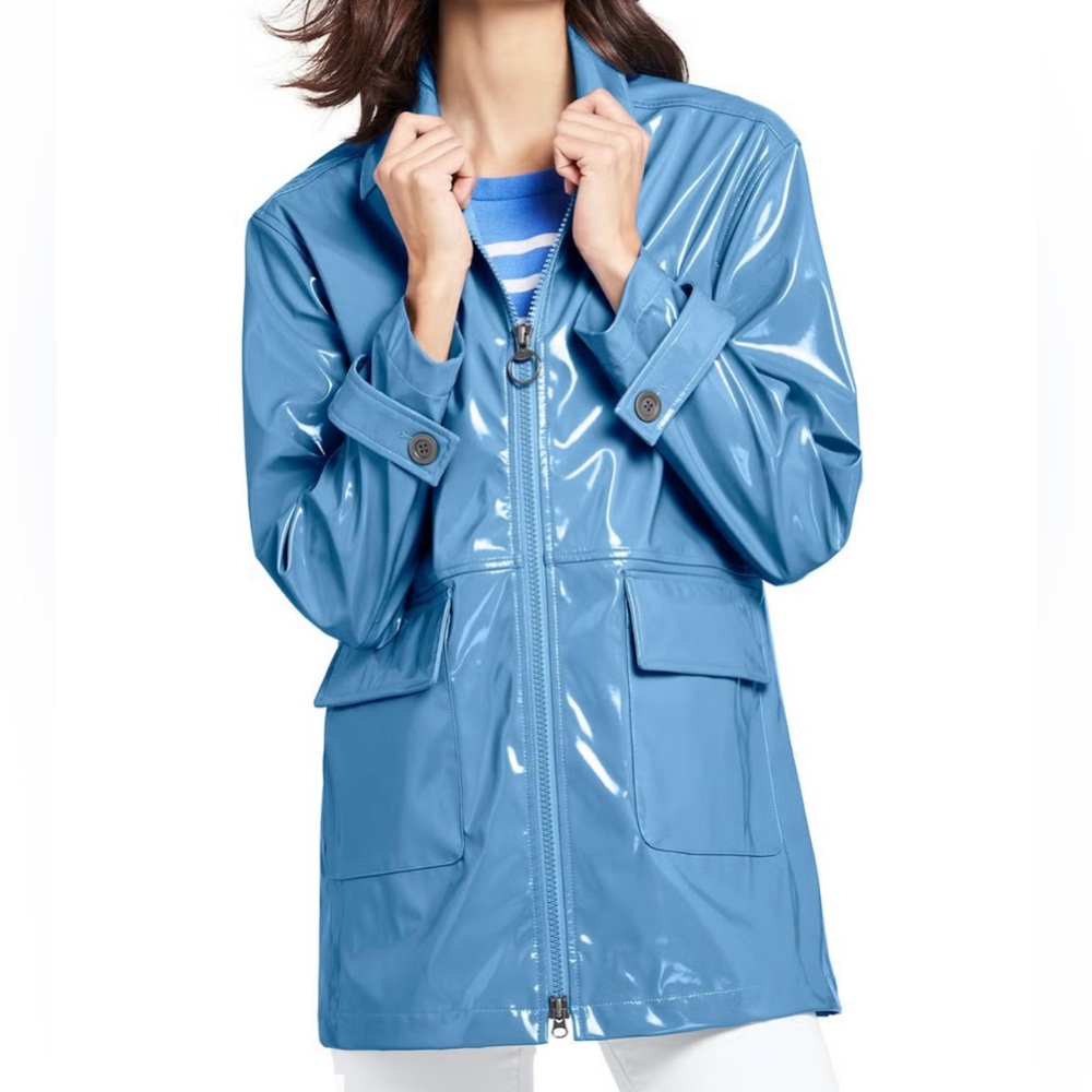 NWOT - Land’s End High Shine Rain Slicker